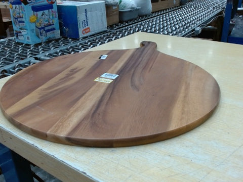 Kalmar Home Extra Large Round Acacia Wood Cutting Board