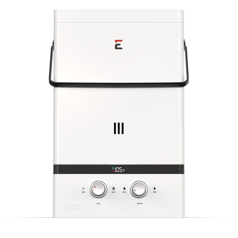 Eccotemp Luxé 3.0 GPM Portable Outdoor Tankless Water Heater w/ EccoFlo Diaphragm 12V Pump and Strainer