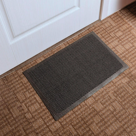 Floortex Doortex® Meshmat Entrance Mat, Metallic Gray - 31" x 47"