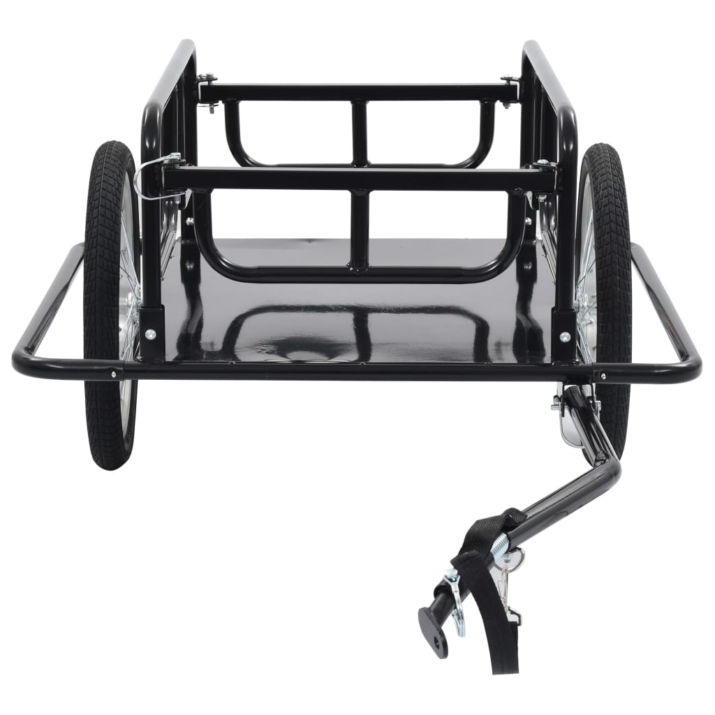 vidaXL Bike Trailer 51.2"x28.7"x19.1" Steel Black