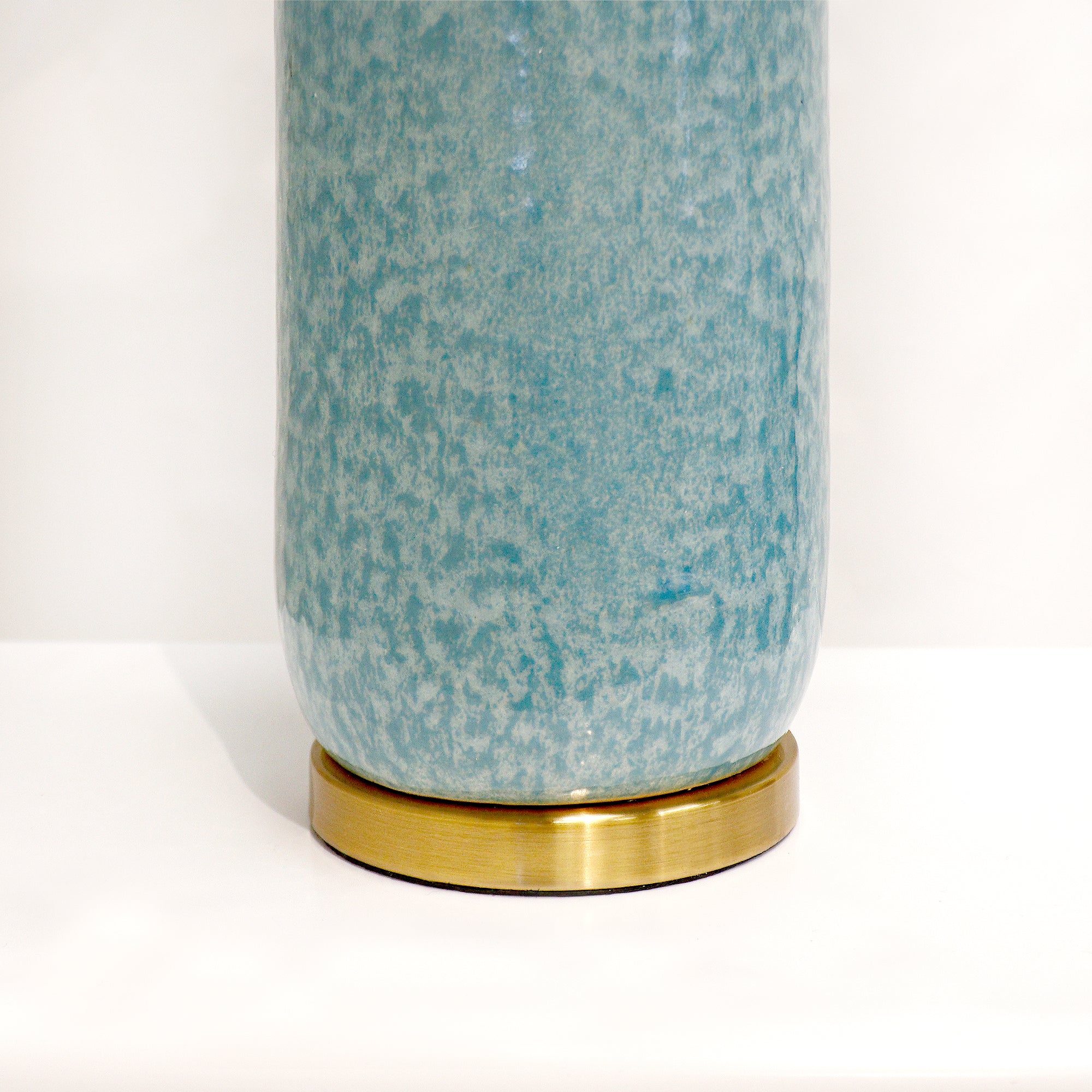 Pasargad Home Tucson Style Ceramic Blue/Gold Table Lamp H27 in