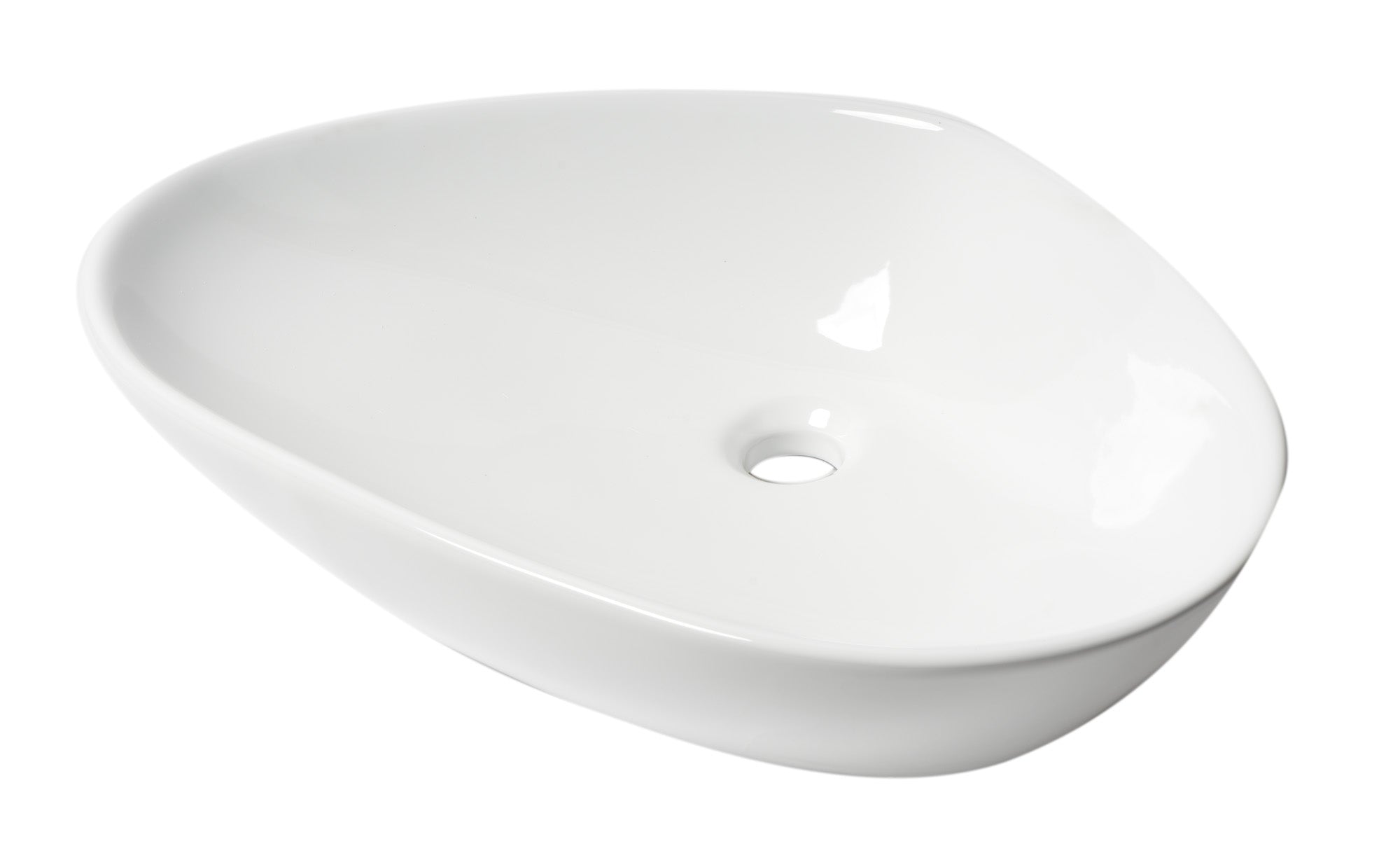 ALFI brand ABC914 White 23Inch Fancy Above Mount Ceramic Sink