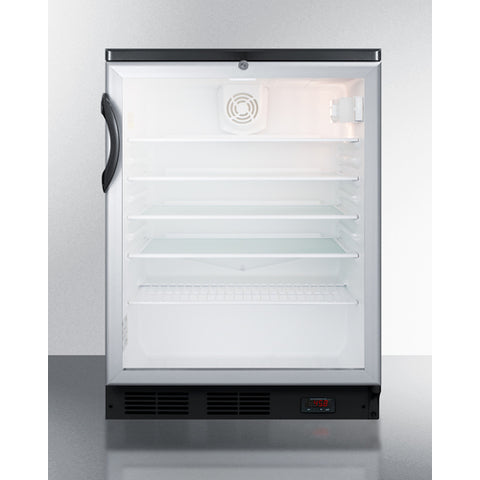 Commercial glass door craft beer and wine refrigerator for freestanding use