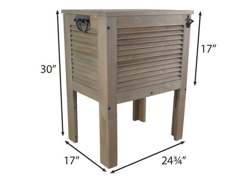 Raised Wooden Patio Cooler