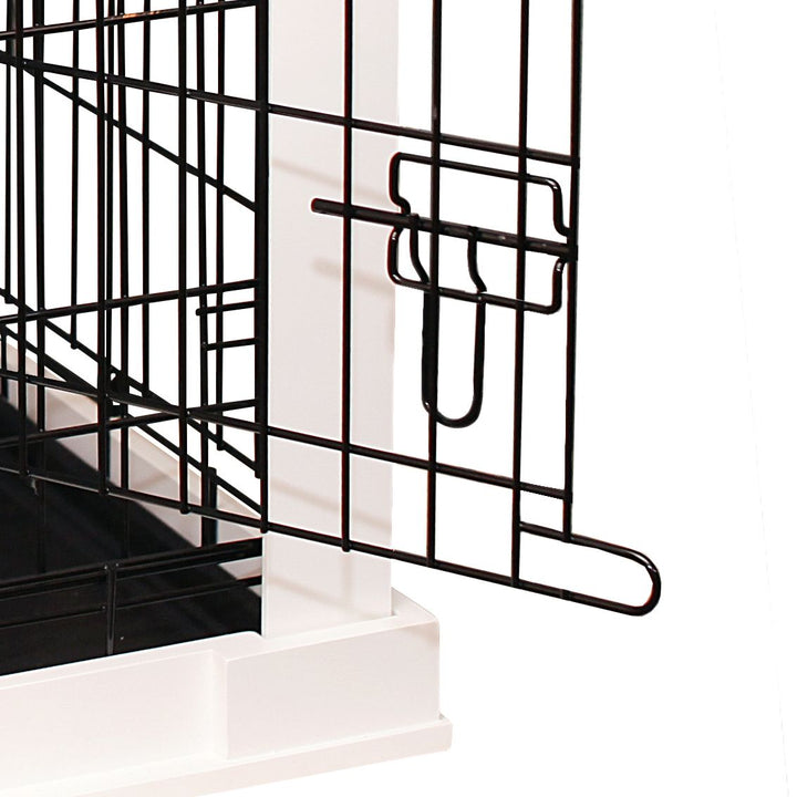 Cage with Crate Cover  White