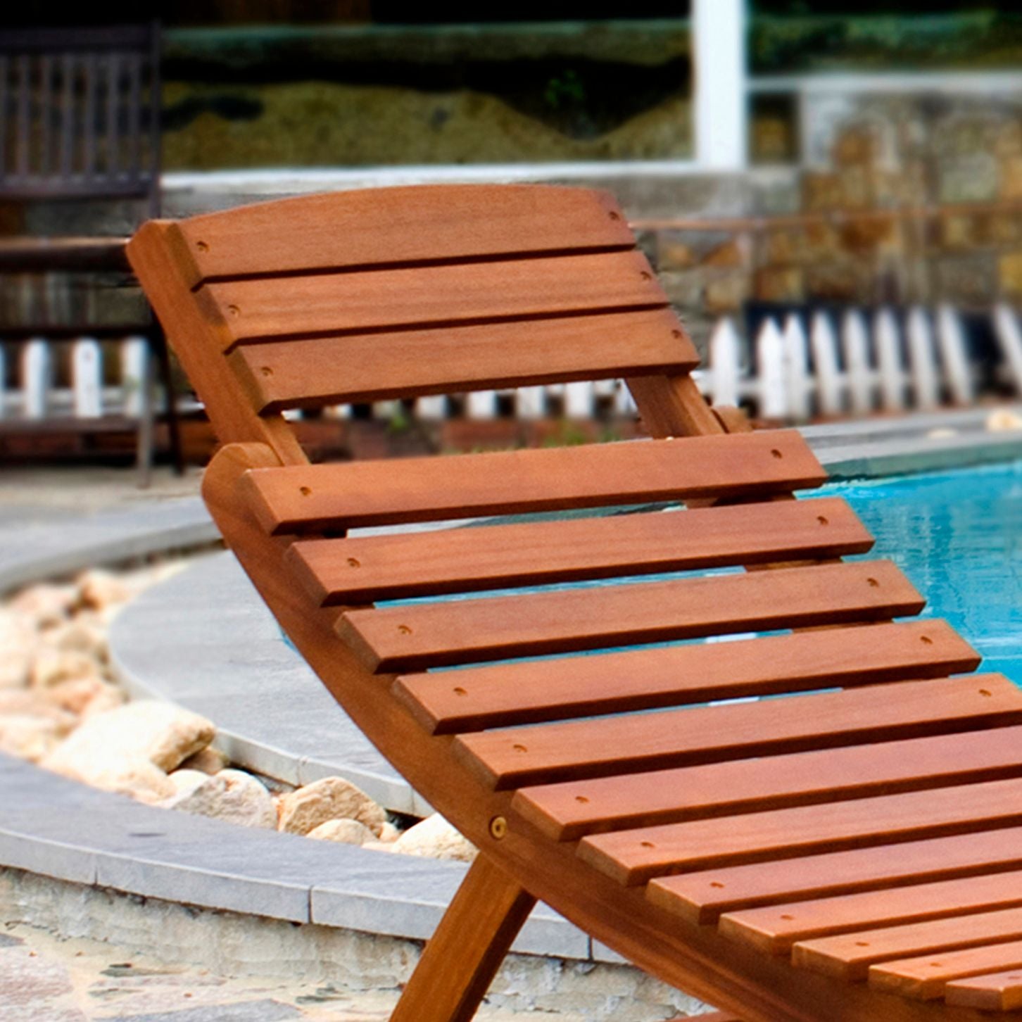 Curved Folding Chaise Lounger