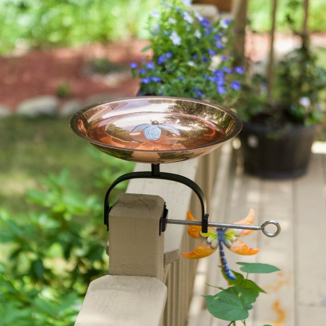 Dogwood Birdbath- Over Rail Bracket