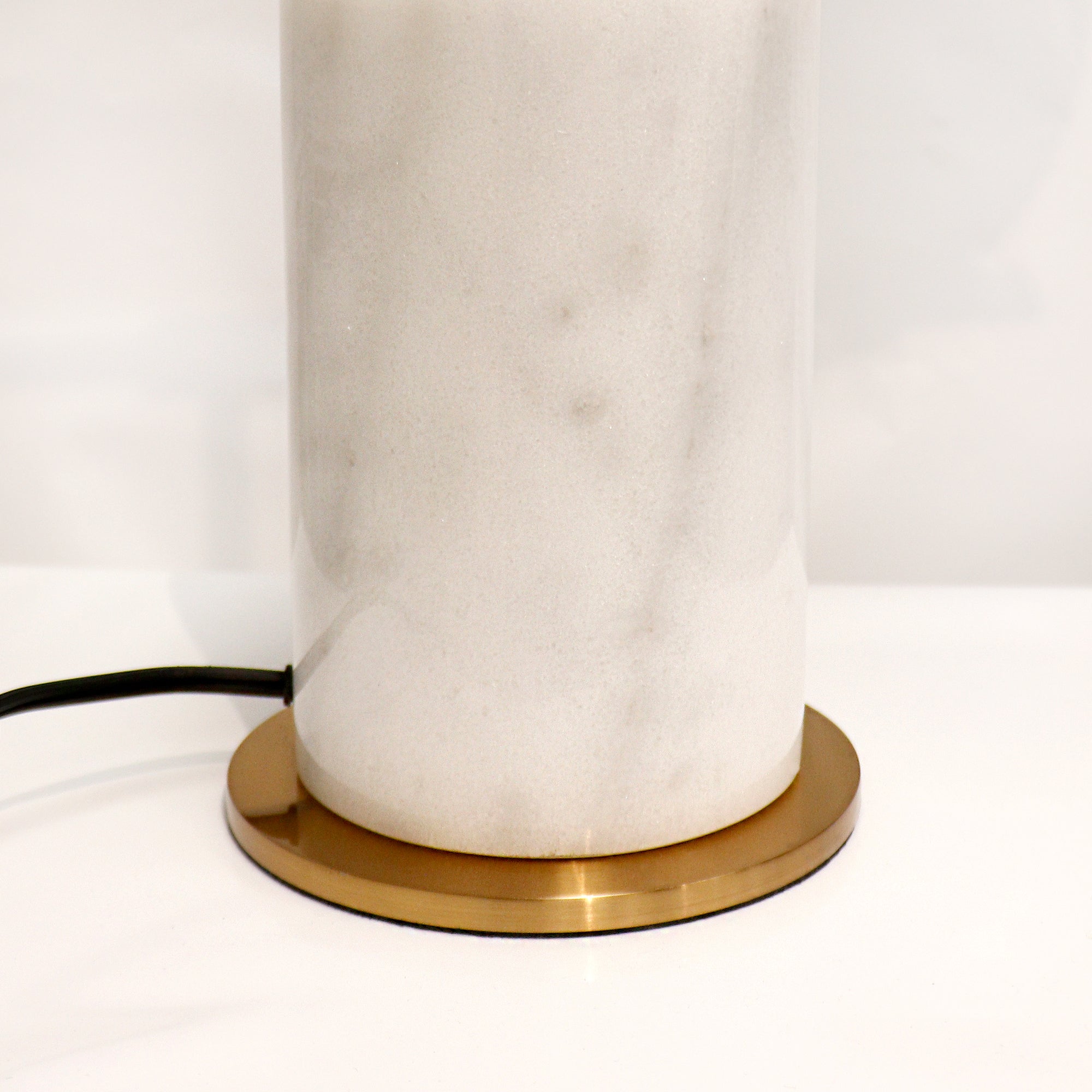 Pasargad Home Bianca Metal & Marble Table Lamp H26 in