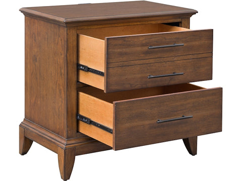 Samuel Lawrence Bedroom Shaker Heights 2-Drawer Nightstand with USB S838-050