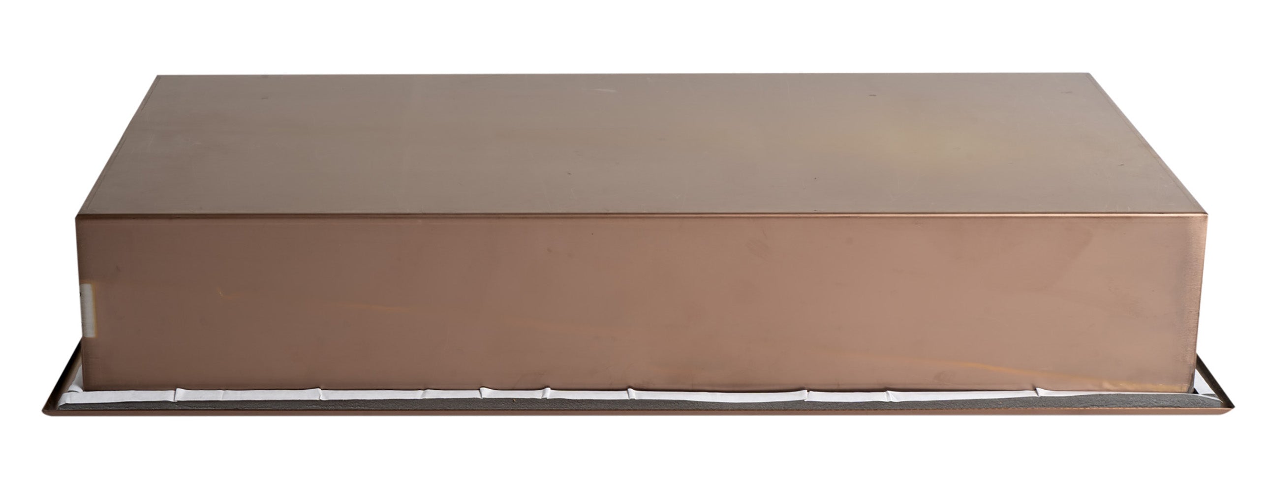 ALFI brand ABNP2412-BC 24Inch x 12Inch Brushed Copper PVD Stainless Steel Horizontal Single Shelf Shower Niche