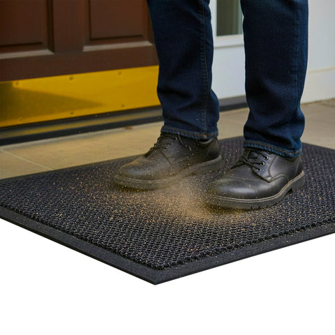 Floortex® Doortex® Meshmat Entrance Mat, Metallic Gray - 20" x 32"
