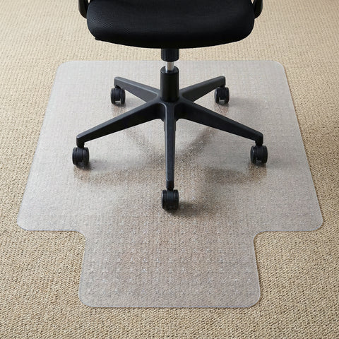 Cleartex® TrYlok® Vinyl Lipped Chair Mat for Low Pile Carpets up to 1/4" - 35" x 47"