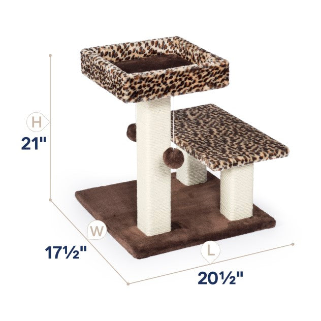 Kitty Power Paws Leopard Terrace Cat Furniture