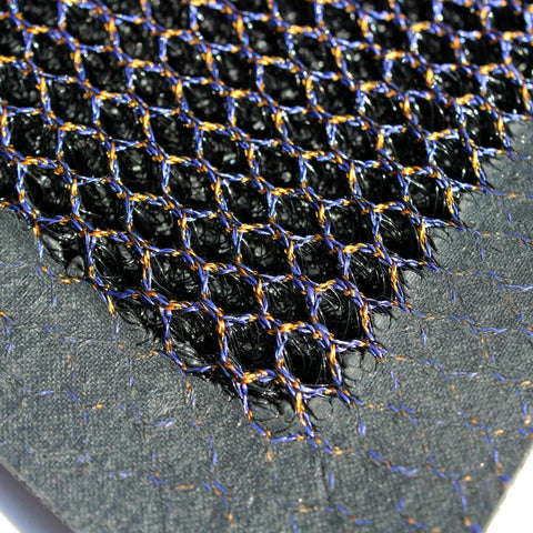 Floortex® Doortex® Meshmat Entrance Mat, Metallic Blue/Orange - 20" x 32"