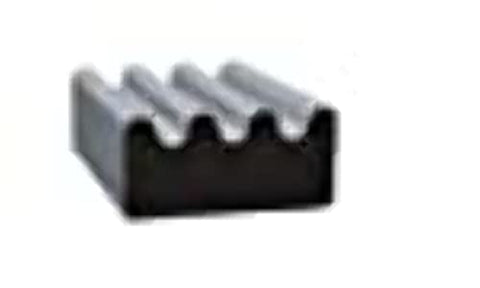 .375 X .188 foot RIBBED foot EPDM W/H2 BLK