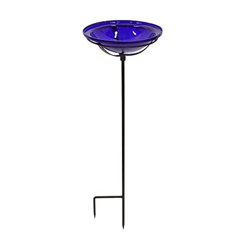 12 Cobalt Blue Bowl, Cradle & Stake