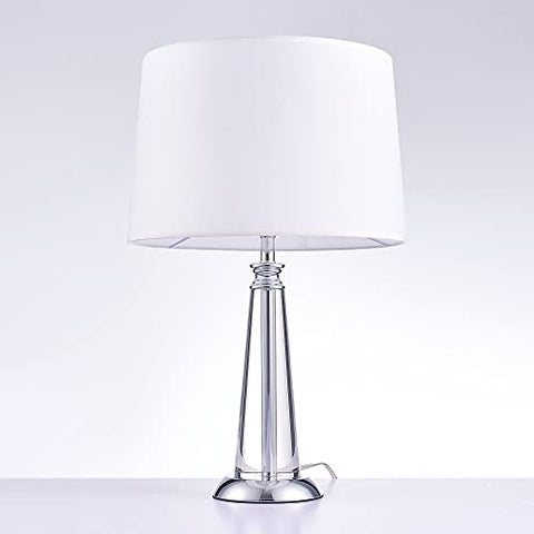 Pasargad Home Canova Collection Metal &amp; Crystal Table Lamp Lights