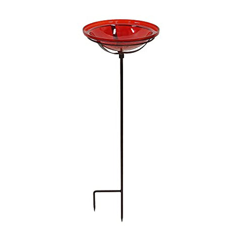 12 Red Bowl, Cradle & Stake