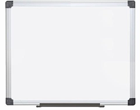 MasterVision Maya Melamine Double-sided Dry-Erase Board 48 Inches x 72 Inches Aluminum Frame