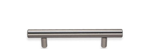 DRAWER HANDLE BRUSHED STAINLESS STEEL CC 87 MM