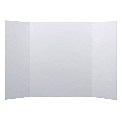 Flipside Corrugated Project Board, 1 Ply, 24&#34; x 48&#34;, White, Pack of 24