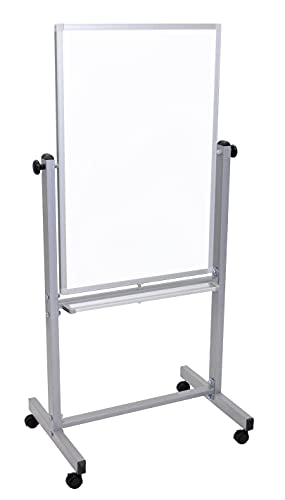 24 in.W x 36 in.H Double-Sided Magnetic Whiteboard - White