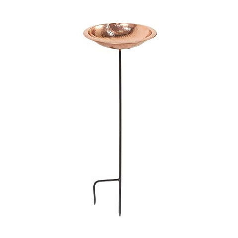 Hammered Copper Bowl w/ Rim- Stake