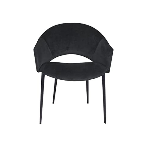 Ouuuhlala Puff Paste Harmony Charcoal Grey Upholstery Dining Chair OLL-PU-CHG
