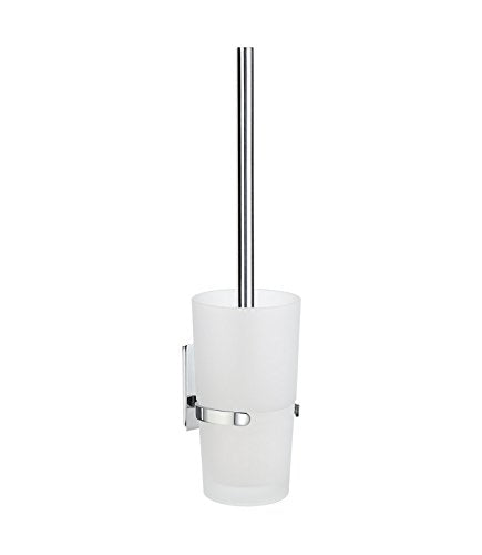 POOL HOLDER WITH TOILET BRUSH CHROME
