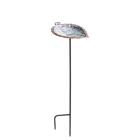 Aspen Leaf Birdbath- Stake
