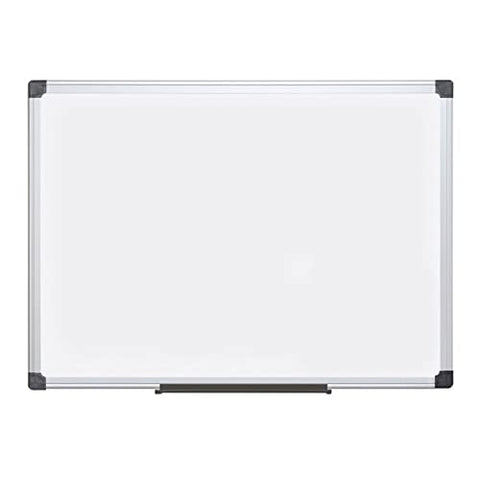 MasterVision Maya Magnetic Steel Dry-Erase Board 48 Inches x 72 Inches Aluminum Frame