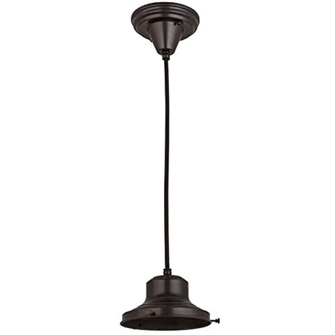 6.5InchW Craftsman Brown on Brass 1 LT Pendant Hardware