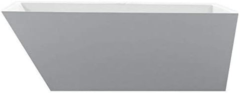 Kube Obliquo 67FeetFeet White Free Standing Bathtub