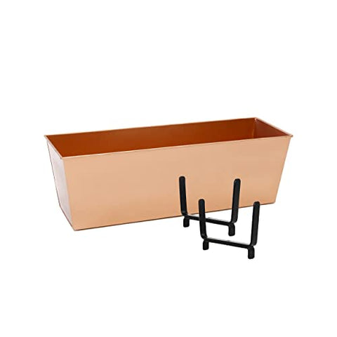 Copper Flower Box Bracket Kit for 2x6 Railing