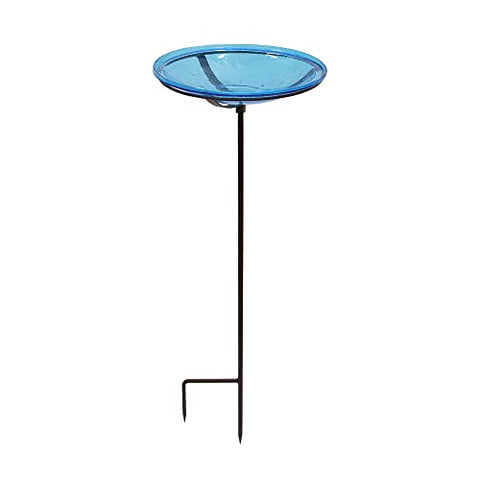 14 Teal Bowl, Cradle and Stake