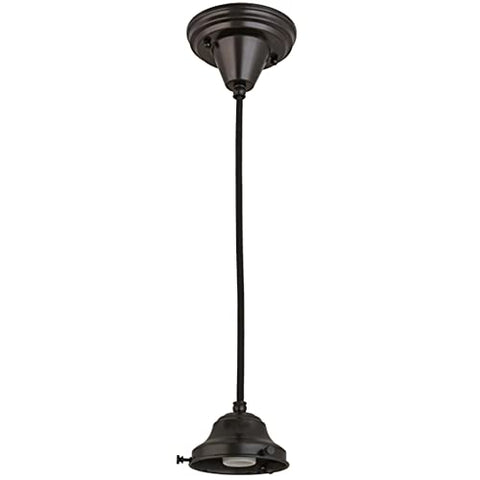 5InchW Craftsman Brown on Brass 1 LT Pendant Hardware
