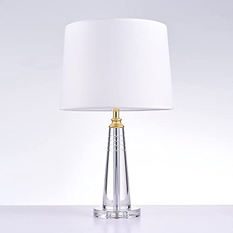 Pasargad Home Modus Collection Metal &amp; Crystal Table Lamp Lights
