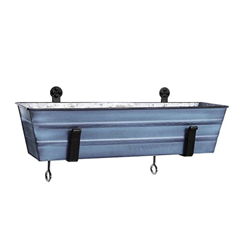 Small Blue Flower Box- Wall Brackets