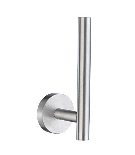 HOME SPARE TOILET ROLL HOLDER BRUSHED CHROME