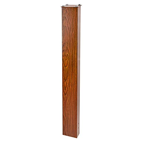 Mail Boss 7124 In- Ground Steel Mounting Mailbox Post, Wood Grain