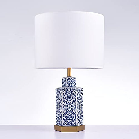 Pasargad Home Destro Collection Metal &amp; Ceramic Table Lamp Lights