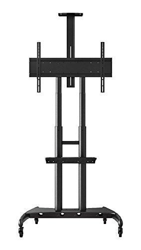 Adjustable-Height Large-Capacity LCD TV Stand - Black