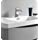 Fresca Tuscany 40&#34; Glossy Gray Free Standing Modern Bathroom Cabinet w/Integrated Sink