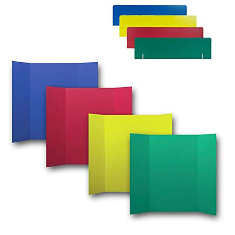 Flipside Products Corrugated Project Boards &amp; Headers Set, 36&#34; x 48&#34;, Assorted Colors, 24 Sets