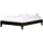 Baxton Studio Lancashire Modern and Contemporary Upholstered Bed Frame with Tapered Legs Black/Full