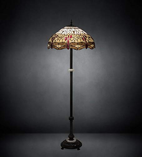 62 inches High Tiffany Hanginghead Dragonfly Floor Lamp