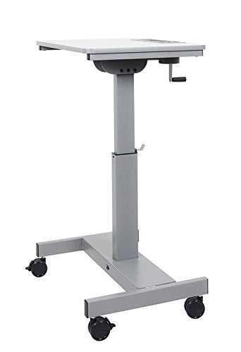 Student Desk - Sit Stand Desk with Crank Handle - Black