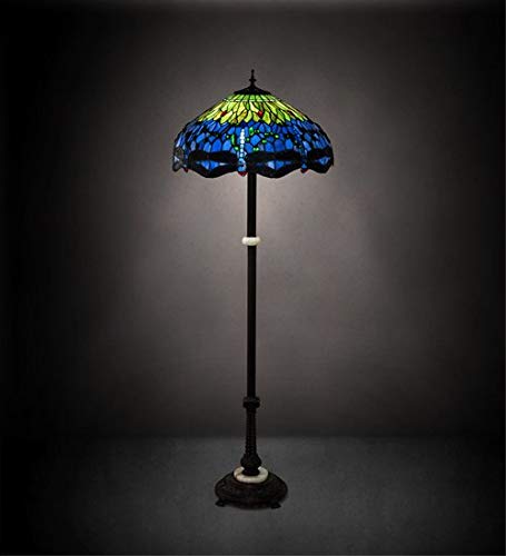 62 inches High Tiffany Hanginghead Dragonfly Floor Lamp