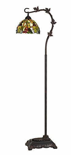 60W Cotulla Downbrdige Tiffany Metal Floor Lamp - Tiffnay