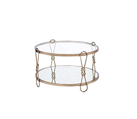ACME Zekera Coffee Table - - Champagne &amp; Mirrored
